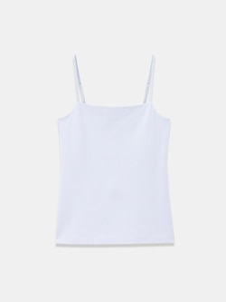 コットンベア天竺スクエアネックキャミソール