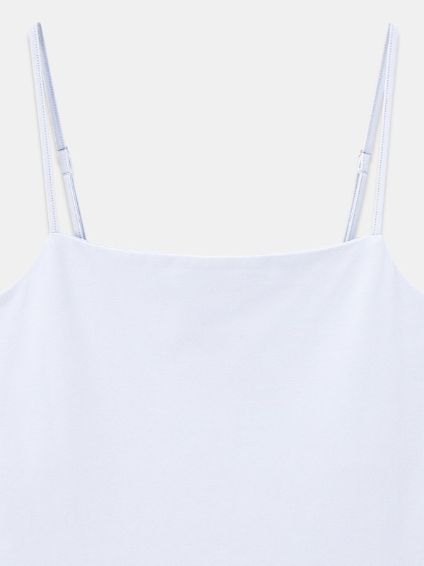 コットンベア天竺スクエアネックキャミソール