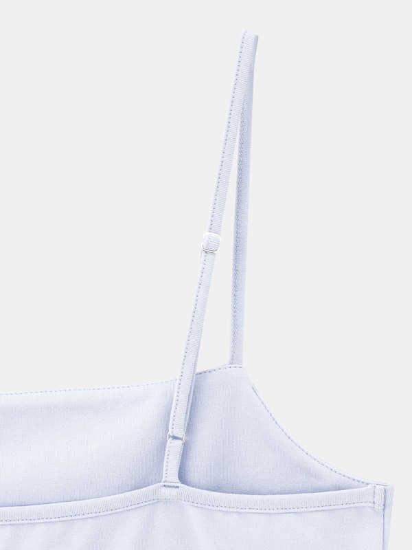 コットンベア天竺スクエアネックキャミソール