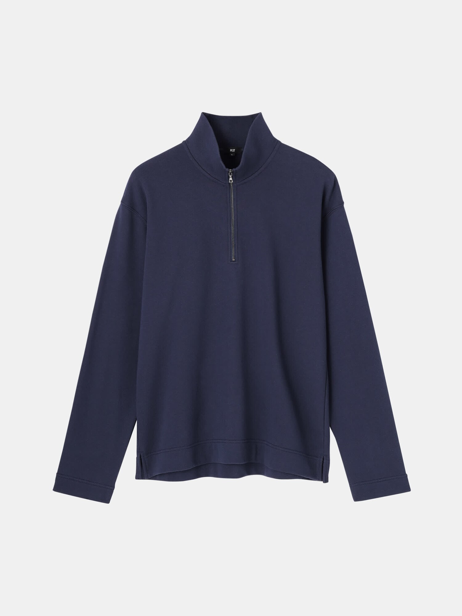 【タグ付き】pheeny フレンチテリーハーフジッププルオーバー　ホワイト タグ付き】pheeny フレンチテリーハーフジッププルオーバー