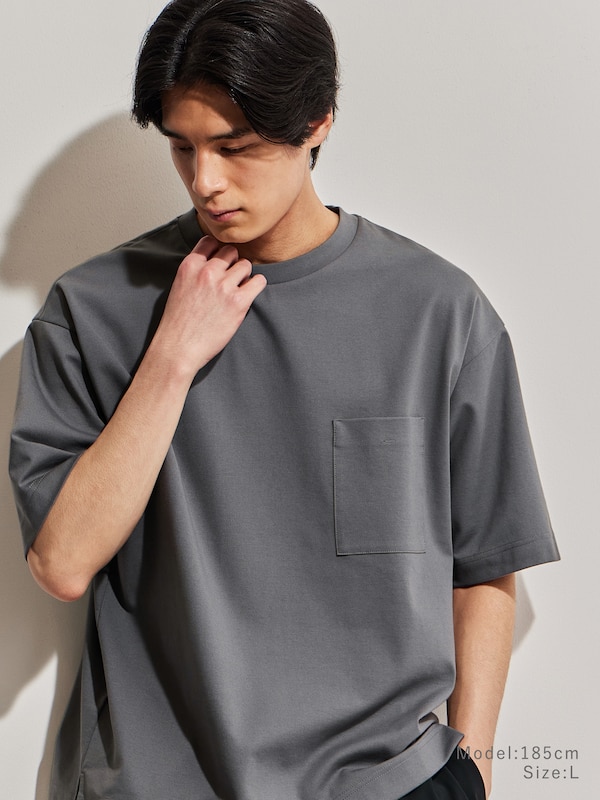 ストレッチコットンブレンドポケットTシャツ（半袖）