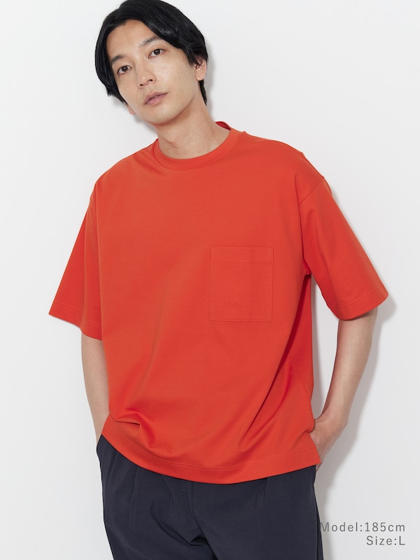 ストレッチコットンブレンドポケットTシャツ（半袖）