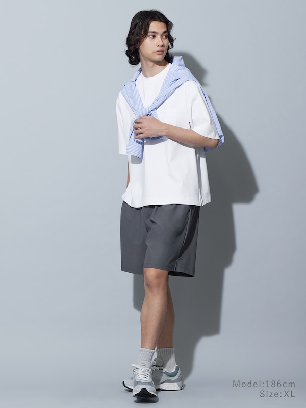 ストレッチコットンブレンドポケットTシャツ（半袖）