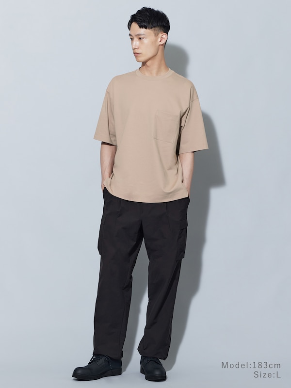 ストレッチコットンブレンドポケットTシャツ（半袖）