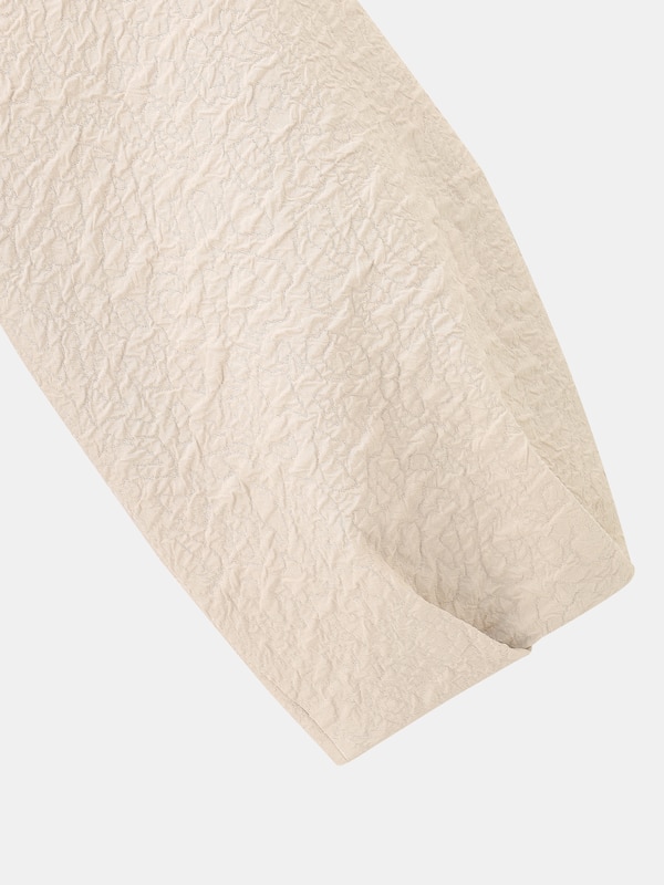 ジャカードペプラムブラウス（7分袖）