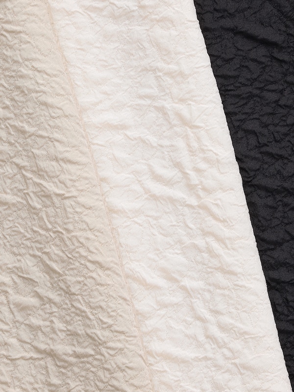 ジャカードペプラムブラウス（7分 袖）