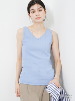 コットンベアテレコ2WAYタンクトップ