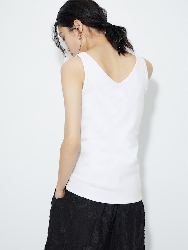 コットンベアテレコ2WAYタンクトップ