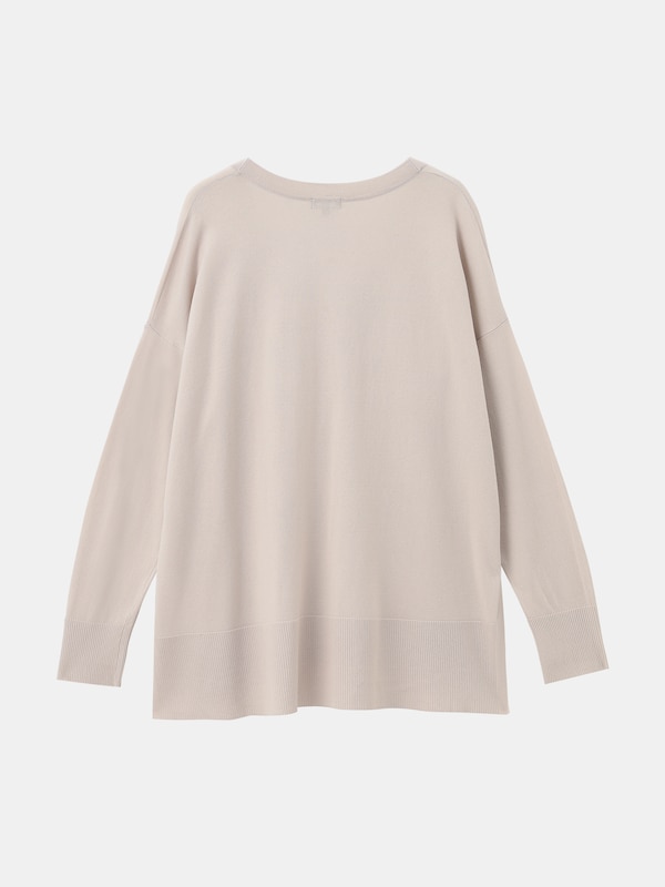 コットンアセテートブレンドリラックスカーディガン