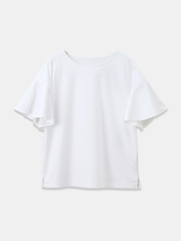 グロスジャージーフレアスリーブTシャツ（接触冷感）（半袖）