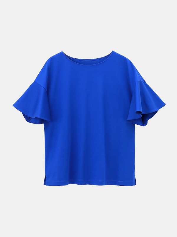 グロスジャージーフレアスリーブTシャツ（接触冷感）（半袖）