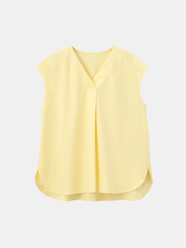 グロスジャージーVネックTシャツ（接触冷感）（半袖）