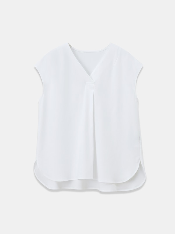 グロスジャージーVネックTシャツ（接触冷感）（半袖）