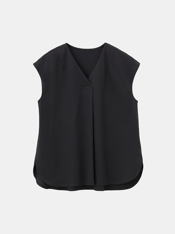 グロスジャージーVネックTシャツ（接触冷感）（半袖）