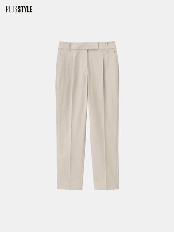 テーパードパンツ（リネンブレンド）