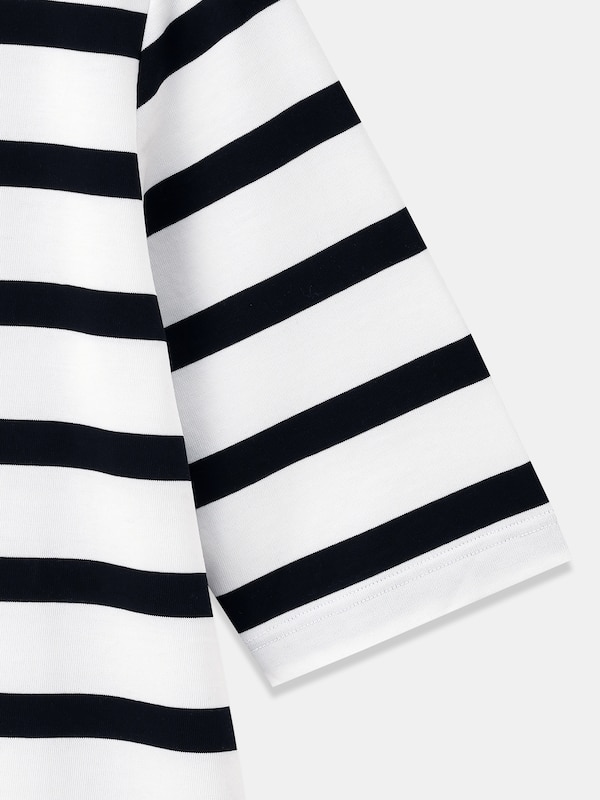 コットンボーダーTシャツ（5分袖）