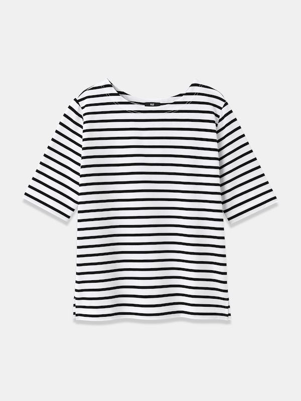 コットンボーダーTシャツ（5分袖）