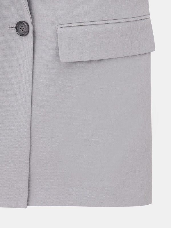 リネンブレンドテーラードジレ