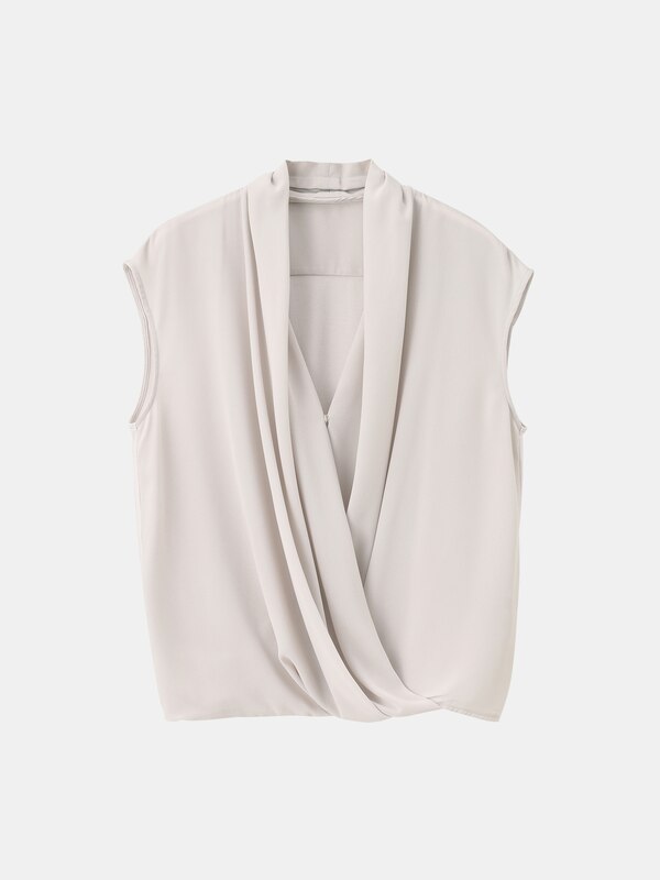 シフォンドッキングカシュクールプルオーバー