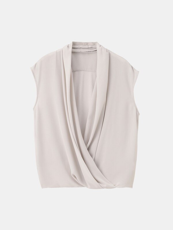 シフォンドッキングカシュクールプルオーバー