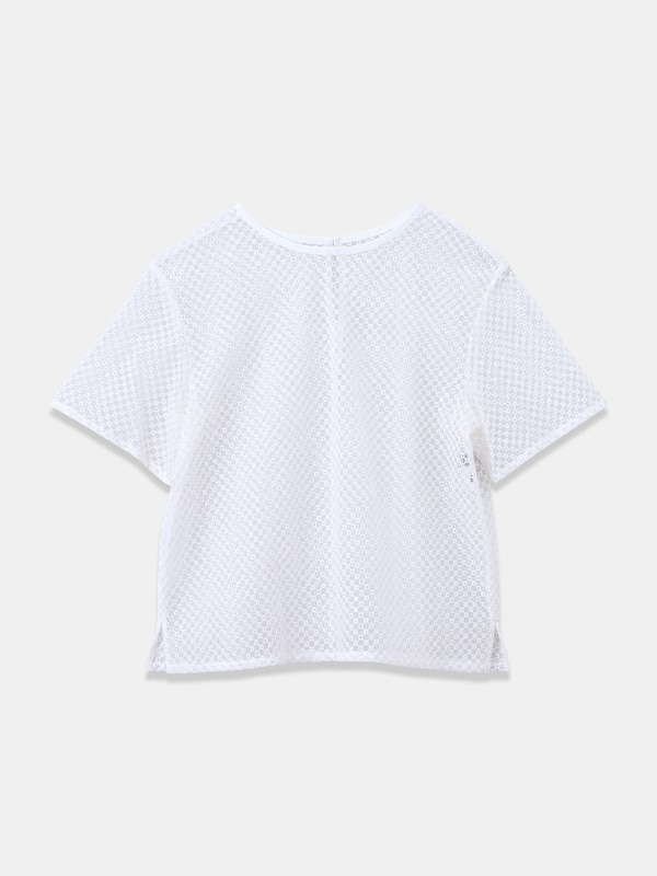 レースTブラウス（半袖）