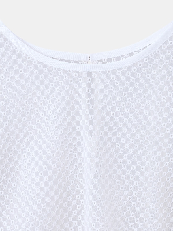 レースTブラウス（半袖）