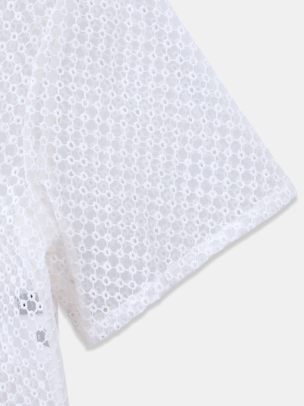 レースTブラウス（半袖）