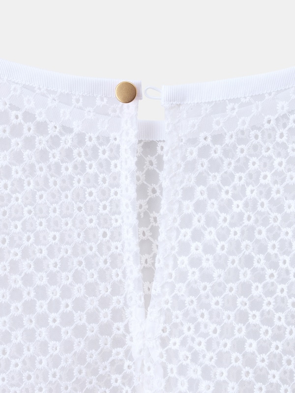 レースTブラウス（半袖）