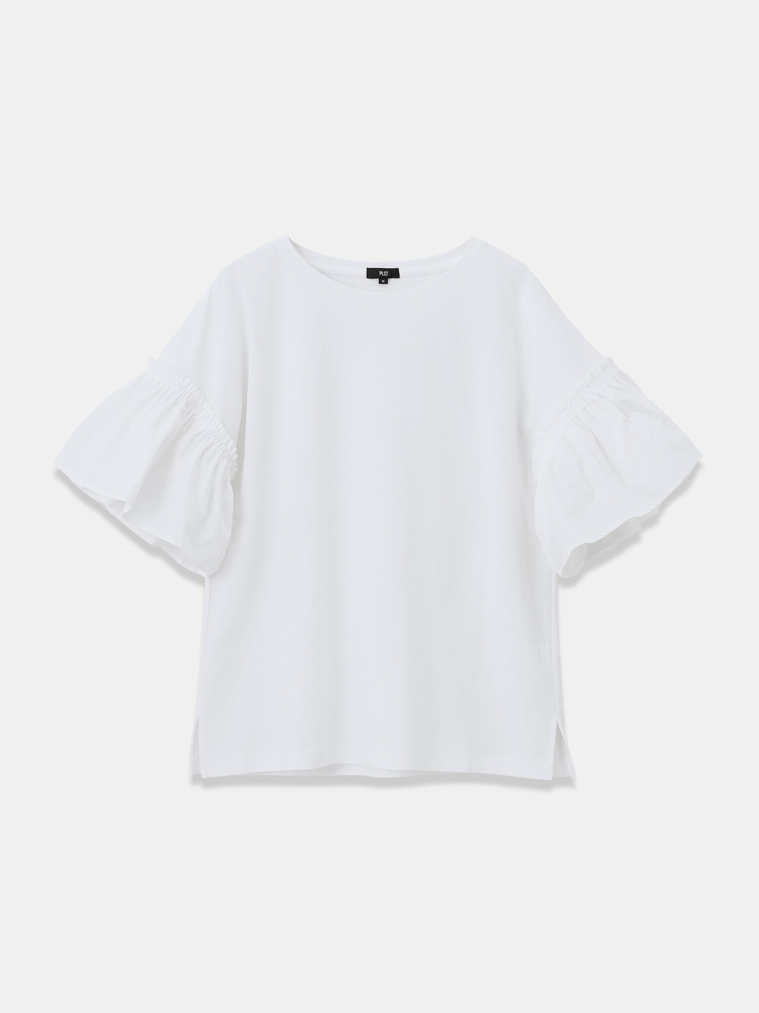 フリルスリーブドッキングTEE セール】 フリルスリーブドッキングTEE （Tシャツ）｜KBF