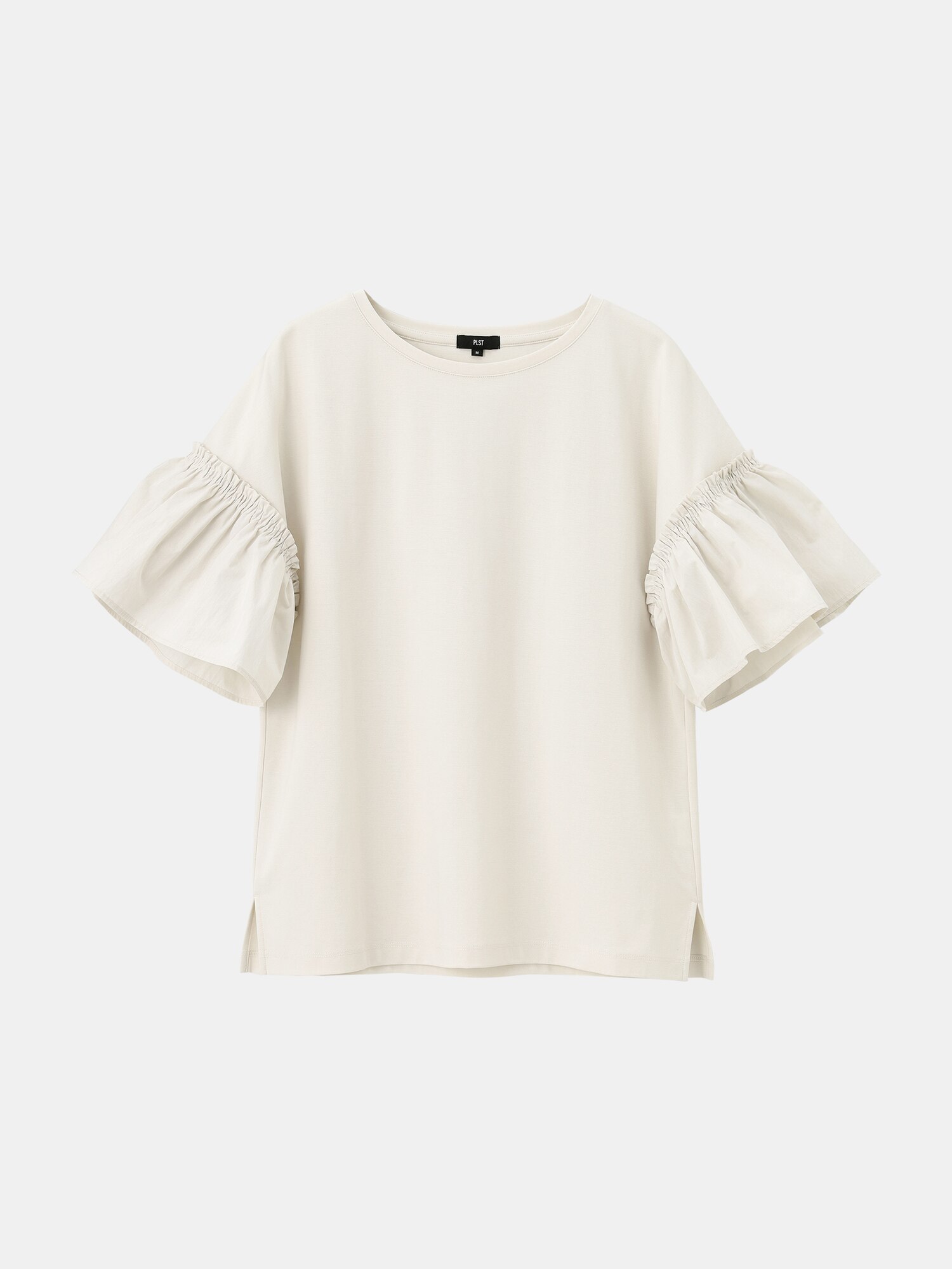 PLST(プラステ)公式 | フリルスリーブドッキングTシャツ（接触冷