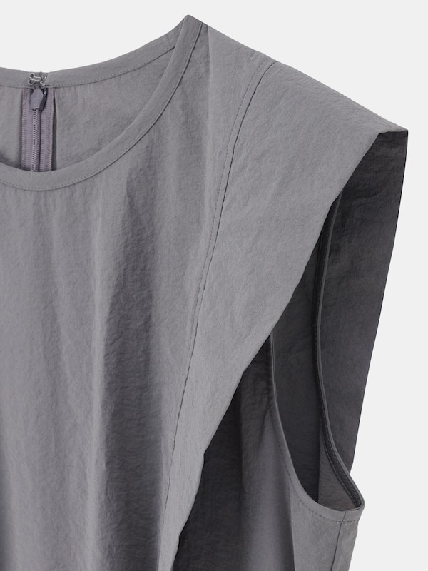 ハイストレッチナイロンフレアワンピース