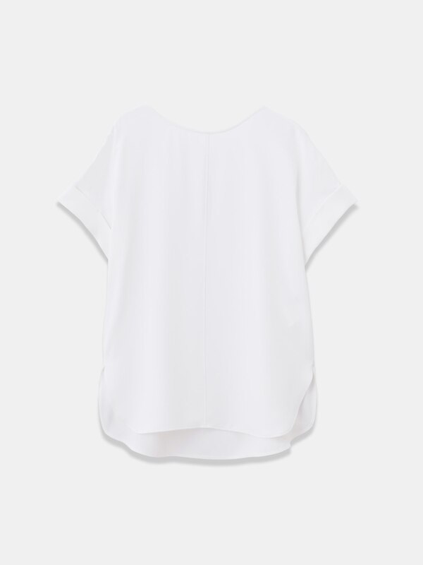 ダブルカフスTブラウス（半袖）