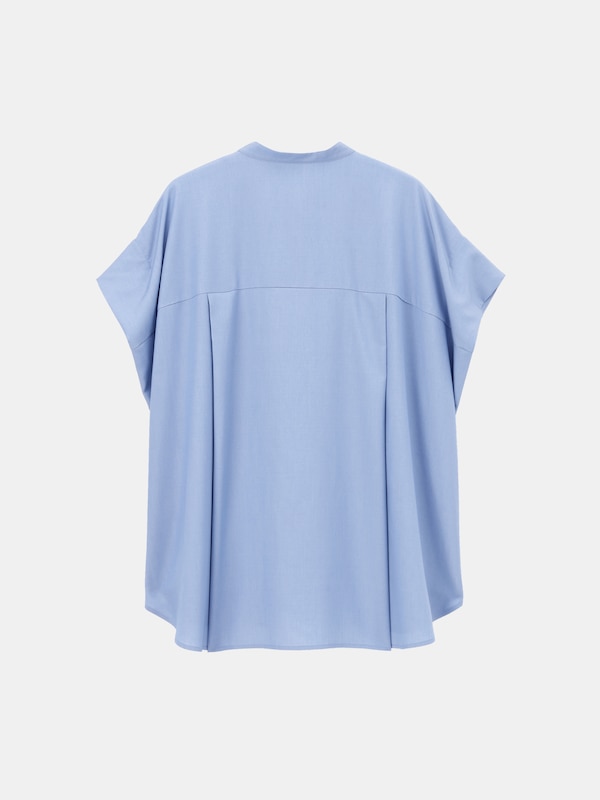 ストレッチツイルバンドカラーシャツ