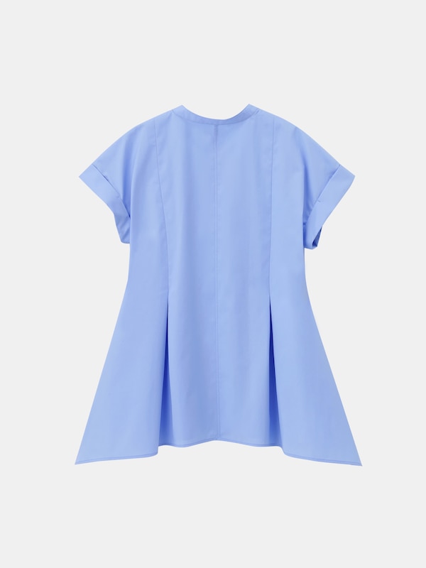 パールボタンペプラムシ��ャツ