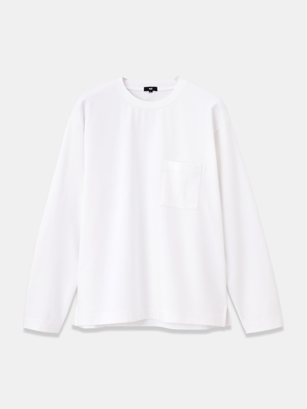 ストレッチコットンブレンドポケットTシャツ（長袖）