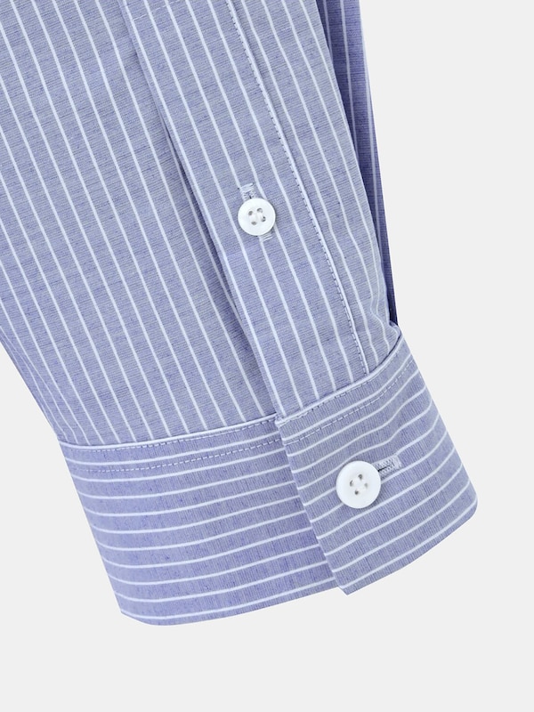 キュプラブレンドレギュラーカラーシャツ（長袖）