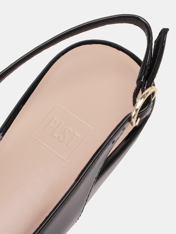 メタルパーツスリングバックシューズ