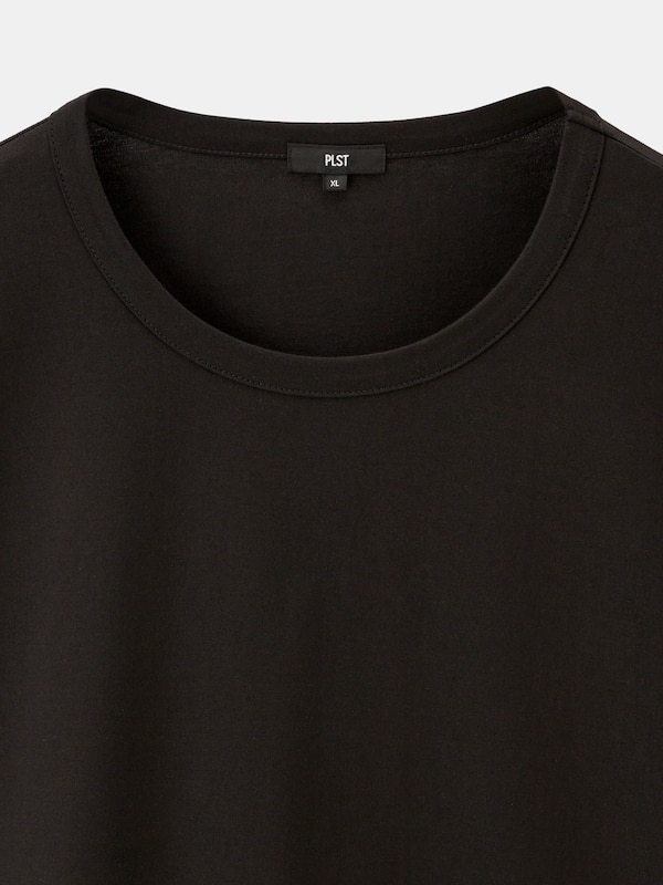 シルキーコットンクルーネックTシャツ（長袖）