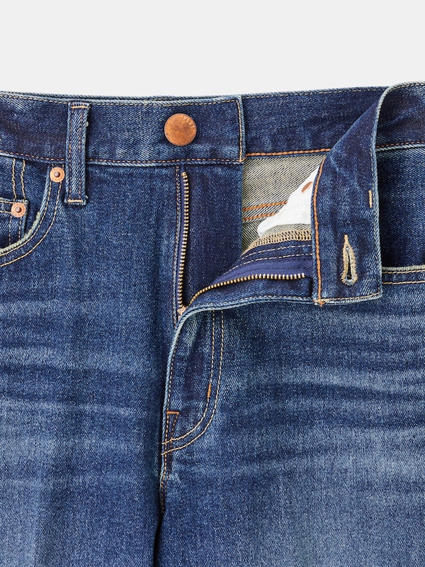 【丈長め】ハイライズワイドジーンズ