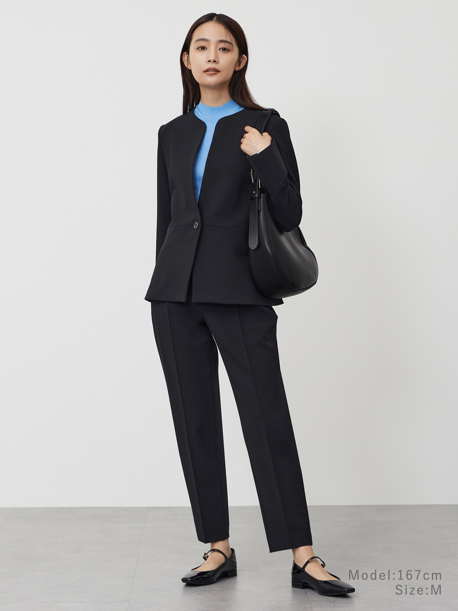 PLST プラステ　テーパードパンツ　Mサイズ　試着のみ　タグ有り　パンツ　セオリー PLST(プラステ)公式 | テーパードパンツ（ウォームリザーブ）