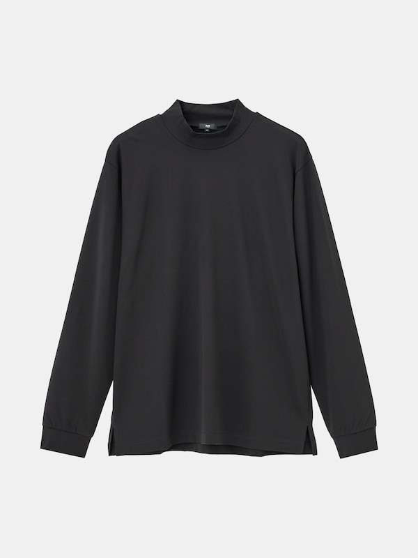 ストレッチポンチモックネックTシャツ（長袖）