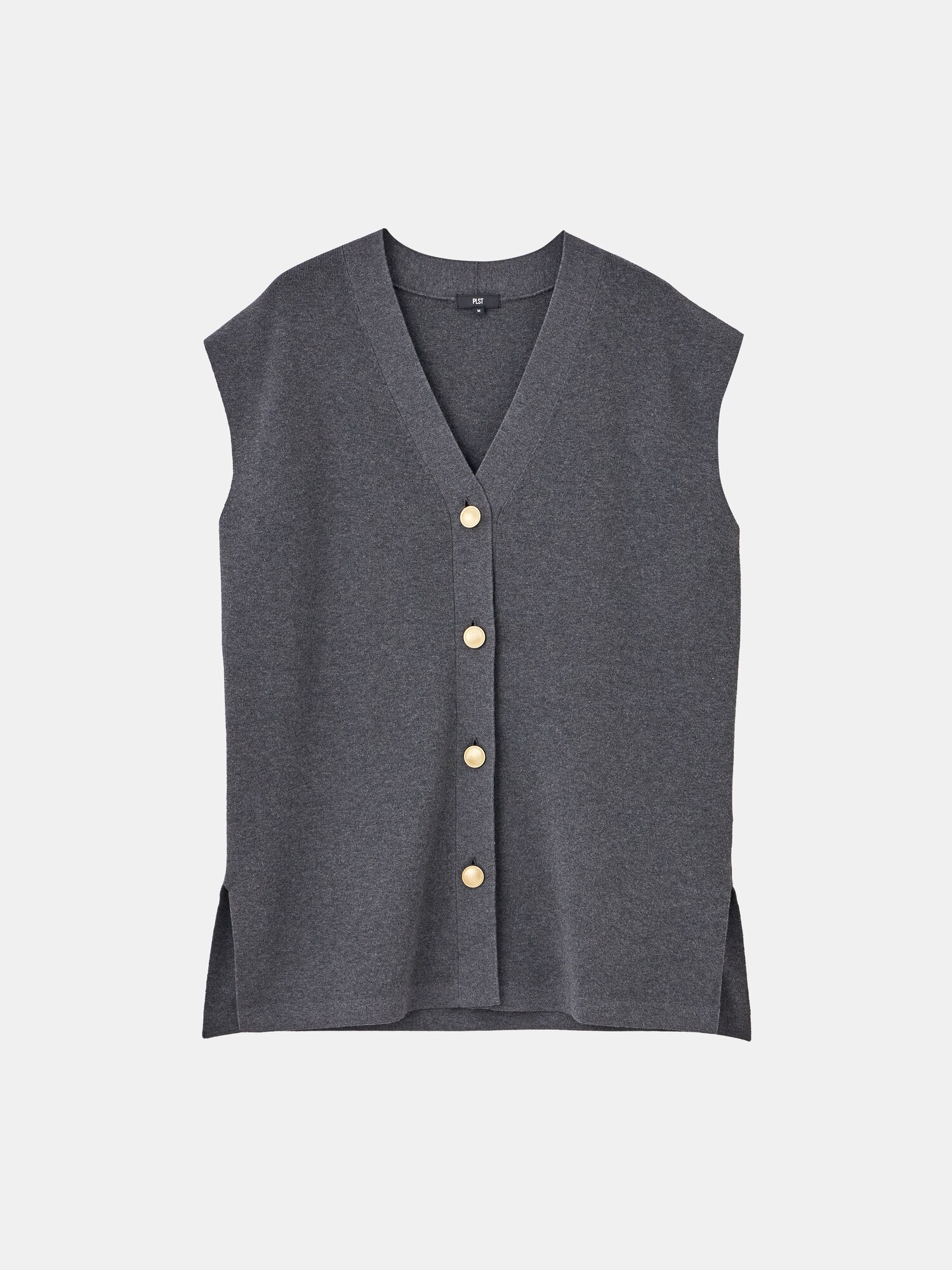プラスレーヨンブレンド テーラード ニットベスト S PLST(プラステ)公式 | レーヨンブレンドテーラードニットベスト