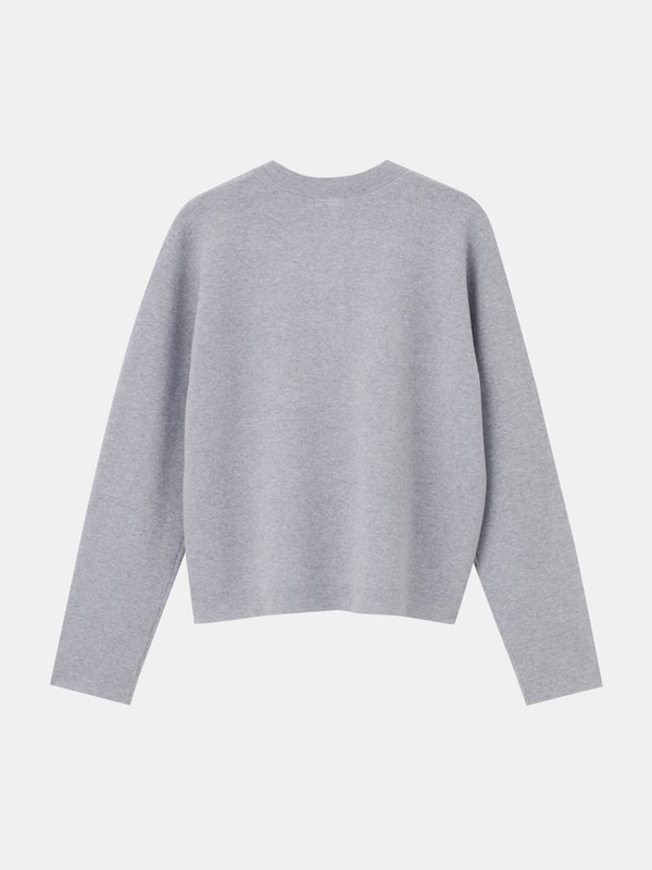 レーヨンブレンドパールボタンカーディガン