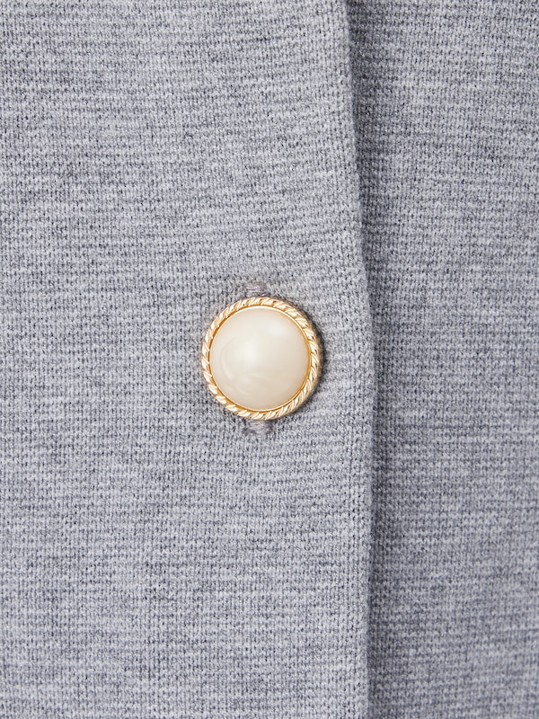 レーヨンブレンドパールボタンカーディガン