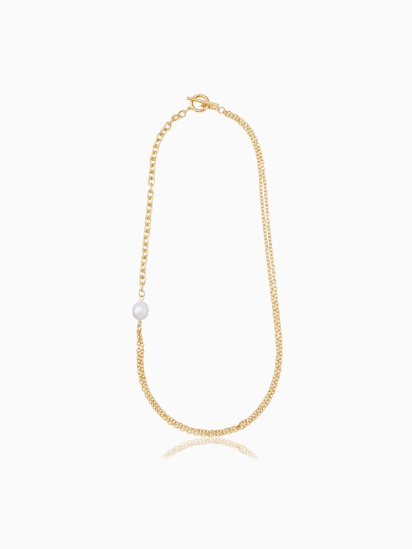 パールコンビ2WAYネックレス