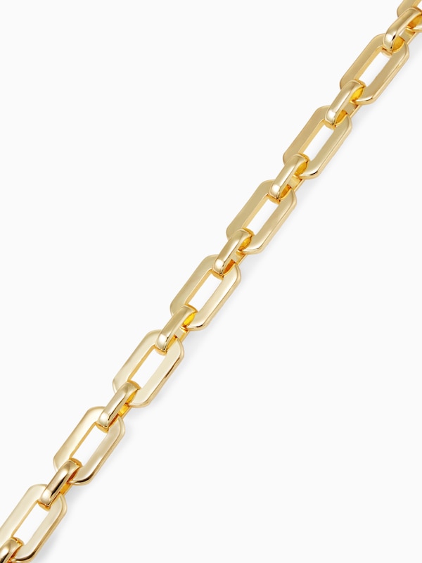 スクエアチェーンショートネックレス