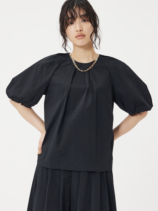 スクエアチェーンショートネックレス