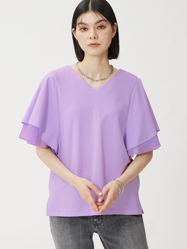 スクエアチェーンショートネックレス