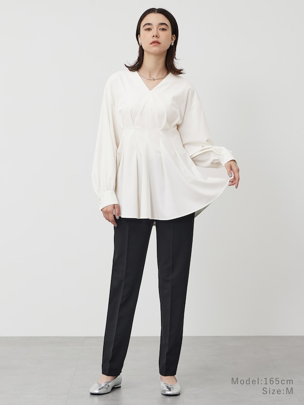 【丈長め】テーパードパンツ（ウォームリザーブ）