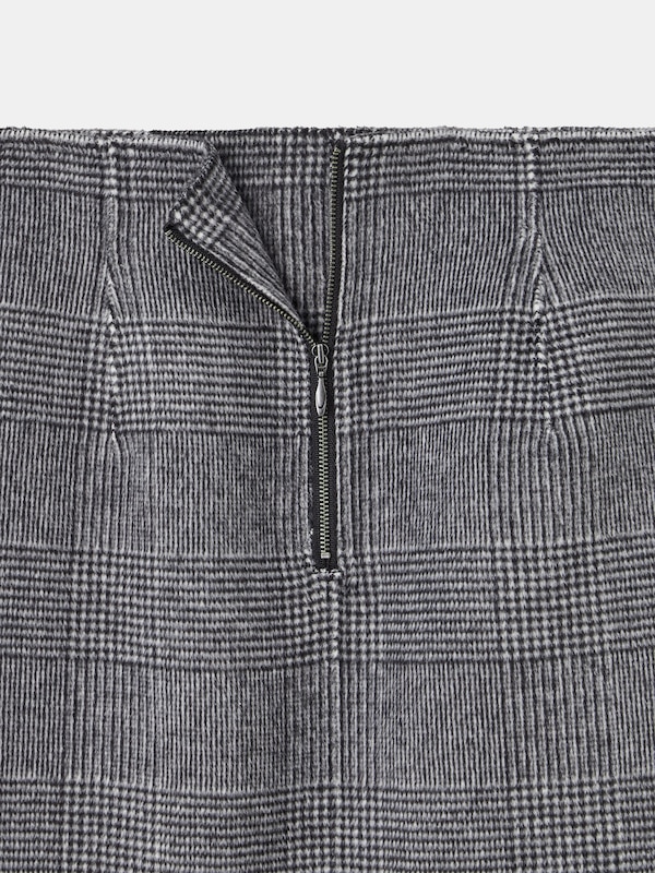 ウールブレンドリバーナロースカート